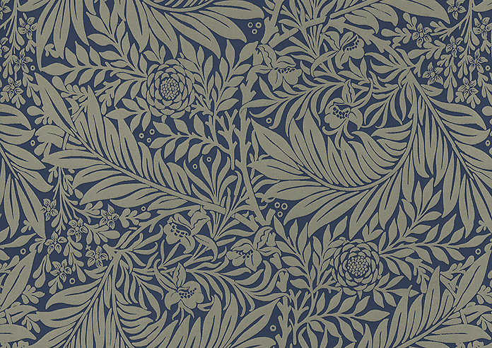 William Morris Larkspur, Woven Indigo - Made to Measure Curtains - Image 8